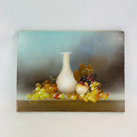 Vintage Oil Painting On Stretched Canvas